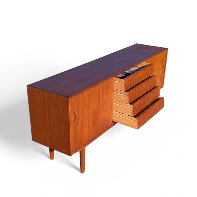 Wood 1960s Troeds Trio Teak Sideboard and Hutch by Nils Jonsson, Mid-Century, Danish Modern, Scandinavian For Sale - Image 7 of 18