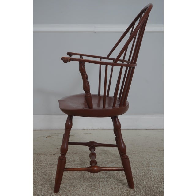 Traditional Set of 6 Dr Dimes Sack Back Windsor Dining Armchairs For Sale - Image 3 of 18