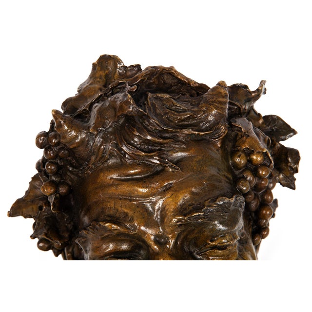 Italian Realist Bronze Bust of a Satyr Faun Attributed to Vincenzo Gemito For Sale - Image 15 of 18