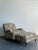 Wood Vintage Lee Industries Roll Arm Lounge Chair and Ottomans For Sale - Image 7 of 12