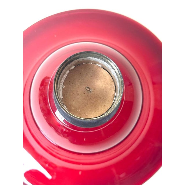 Art Glass Murano Ruby Red Floor Vase, Italy, 1960s For Sale - Image 16 of 18