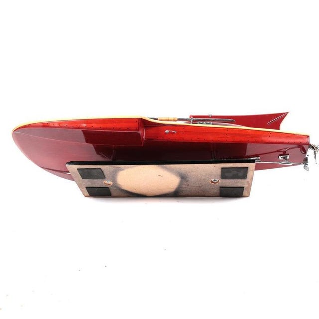 Nando Dell'Orto Ferrari Hydroplane Racing Boat Model For Sale - Image 5 of 10