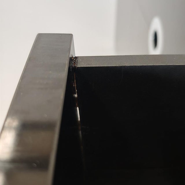 Bar Sideboard in Black Laminate and Chrome by Mario Sabot, 1970s For Sale - Image 16 of 18