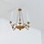 German 19th century giltwood chandelier for burning taper candles, untouched by the modern convenience of electricity as a...