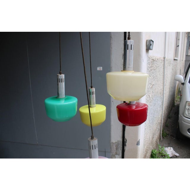 Murano Glass Pendant from Vistosi, 1950 For Sale - Image 11 of 13