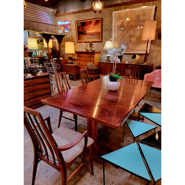 Wood Eva Rosewood Dining Chairs by Niels Koefoed for Koefoeds Hornslet, Denmark - Set 4 For Sale - Image 7 of 17