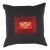 Pasargad DC Black & Red Design Pillow For Sale