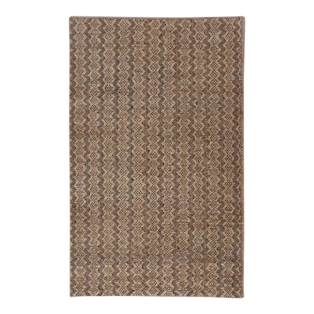 Natural Jute Boho Style Rug - 4x6 Ft. For Sale