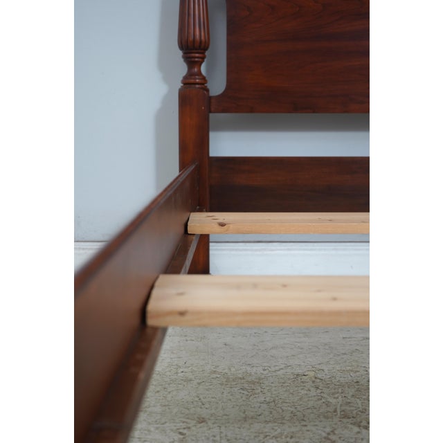 Henkel Harris Model 160 Cherry Queen Size Poster Bed For Sale - Image 13 of 17