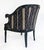 Black Vintage Ebonized Carved Ram's Head Bergère Chairs, Pair For Sale - Image 8 of 16