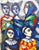 Blue Gerald Negelspach Harlequin Painting For Sale - Image 8 of 8