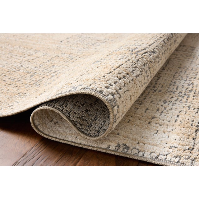Loloi Rugs Amber Lewis x Loloi Bexley Rug in Natural / Slate 2'-7" x 4' Accent Rug For Sale - Image 4 of 6
