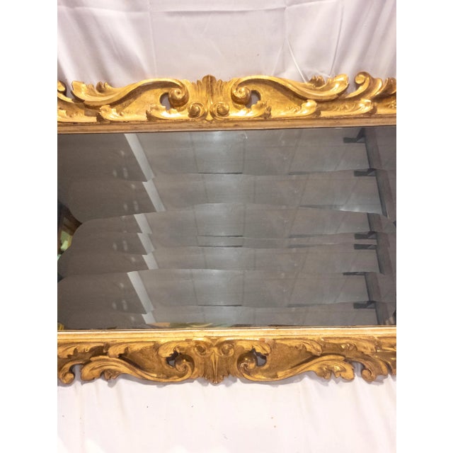 19th Century Italian Giltwood Florentine Picture Frame Mirror Hollywood Regency For Sale - Image 4 of 13