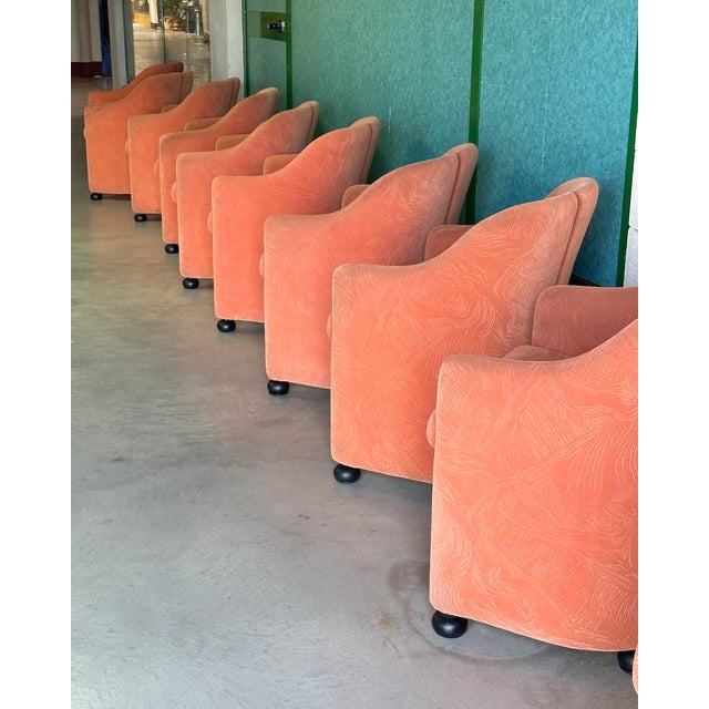 Vintage Fabric Armchairs, 1980s, Set of 10 For Sale - Image 6 of 18
