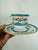 Ceramic Vintage Crown Staffordshire Lyric Tunis Blue Fine Bone China Teacups & Saucers – 13 Pieces For Sale - Image 7 of 12