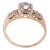 Edwardian Diamond & 14k Yellow Gold Ring Size 6.5 For Sale