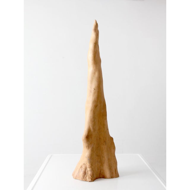 Contemporary Natural Sculptural Wood Form For Sale - Image 3 of 11