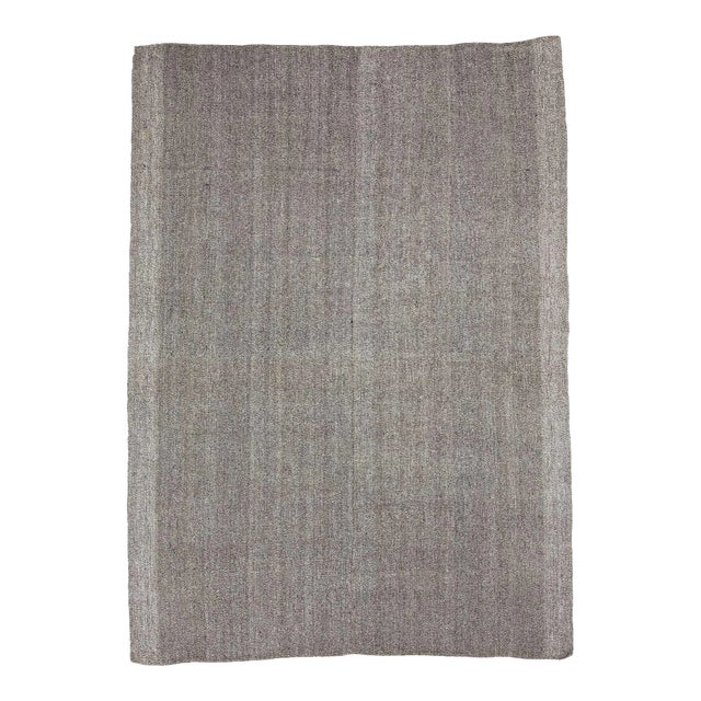 Gray Modern Vintage Kilim Rug For Sale