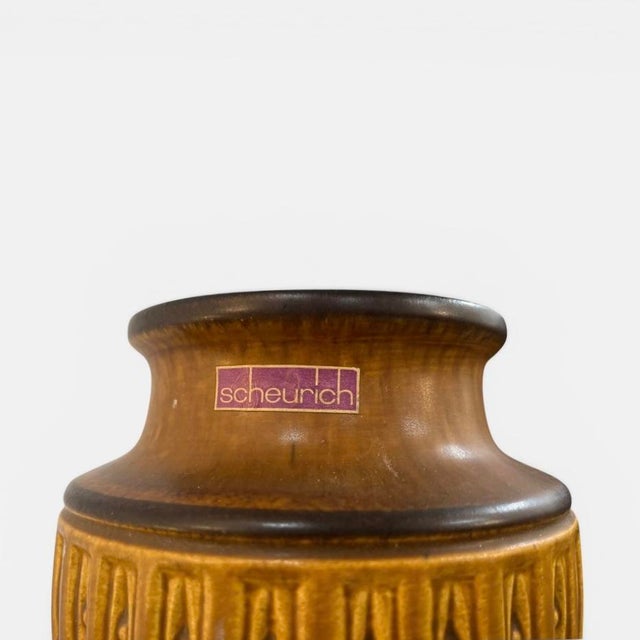 Mid-Century Modern Fat Lava Floor Vase from Scheurich, West Germany, 1970s For Sale - Image 3 of 7