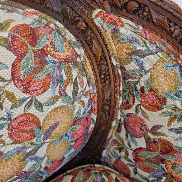 Antique French Regency Rams Heads Walnut Club Lounge Chair For Sale - Image 14 of 18