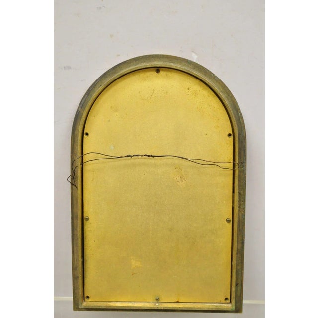 Antique Gothic Bronze Wall Hanging Altar Door Tabernacle With Chalice (A) For Sale - Image 10 of 13