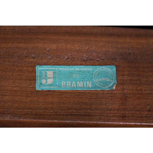 Danish Modern Reclining Lounge Chair and Ottoman by h.w. Klein for Bramin, 1960s For Sale - Image 12 of 12