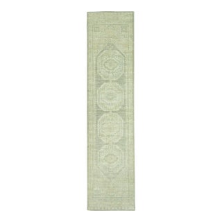 Turkish Oushak Rug 3' x 12'5" #19339 For Sale