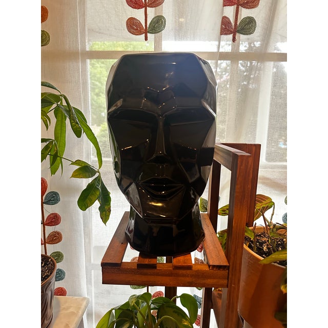 Art Deco Cubist Style Geometric Face Vase/Statement Piece For Sale - Image 3 of 5