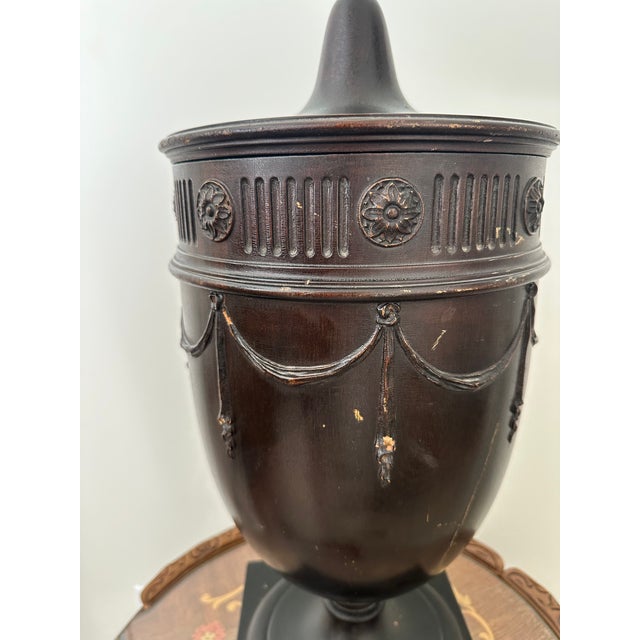 Early 19th Century Early 19th Century Regency Style Mahogany Cutlery Urn For Sale - Image 5 of 10