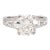 Mid 20th Century Gia 3.19 Carat Round Brilliant Cut Diamond Platinum Engagement Ring, Size 6 For Sale