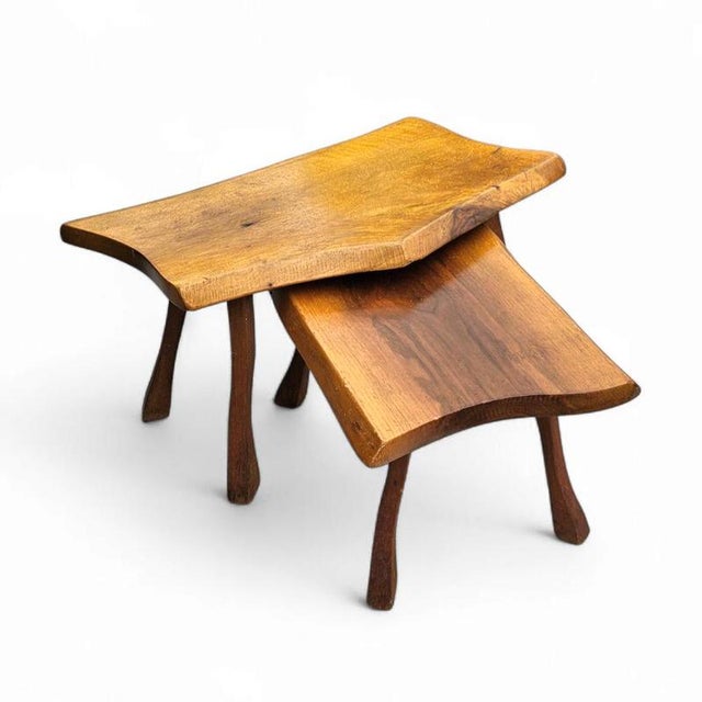 Brutalist Mimesis Nesting Tables, 1960s, Set of 2 For Sale - Image 13 of 18