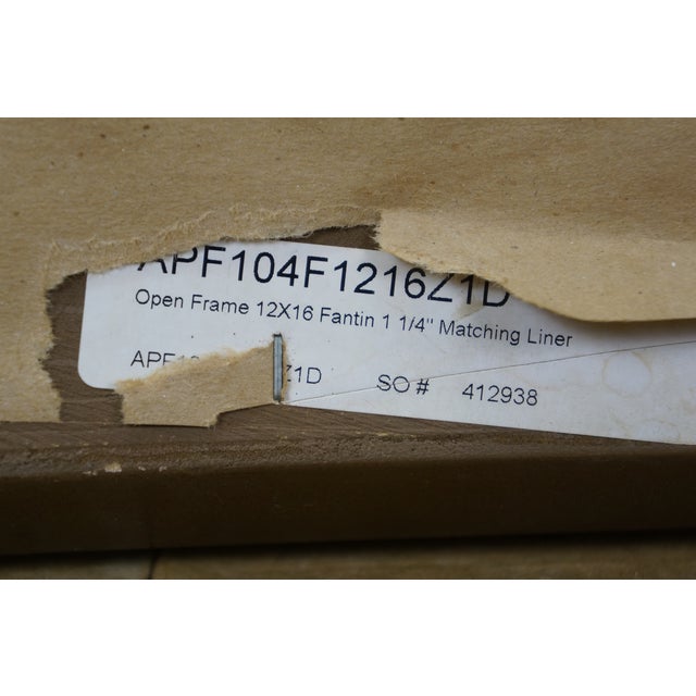 Gold Vintage French Baroque Rococo Scalloped Gilt Beveled Wall Vanity Mirror 24" For Sale - Image 8 of 10