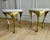 Exceptional pair of Gallop Stools designed by Ayush Kasliwal for CB2. Now discontinued, these distinctive stools have...