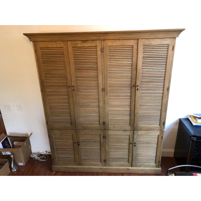 Restoration Hardware Shutter Double Armoire Chairish
