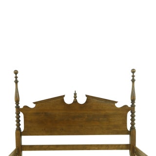 Ethan Allen Classic Manor Maple Queen Size Bed For Sale