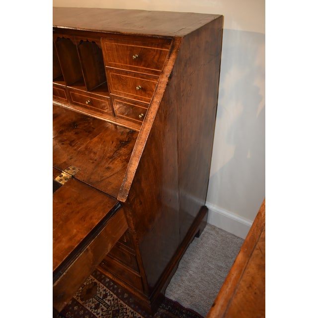 Wood English Chippendale Walnut Slide Front Desk For Sale - Image 7 of 8