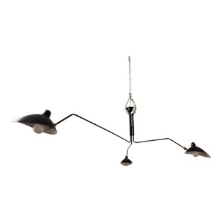 Serge Mouille Rotating Arm Ceiling Lamp For Sale