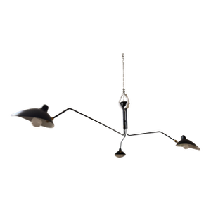 Serge Mouille Rotating Arm Ceiling Lamp