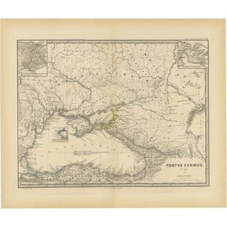 Pontus Euxinus Map, 1880 For Sale