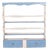 White and Sky-Blue Painted Portuguese Plate Rack, 1950 For Sale