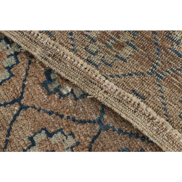 Textile Antique Tibetan Rug Fragment in Brown With Floral Patterns - Rug & Kilim For Sale - Image 7 of 7