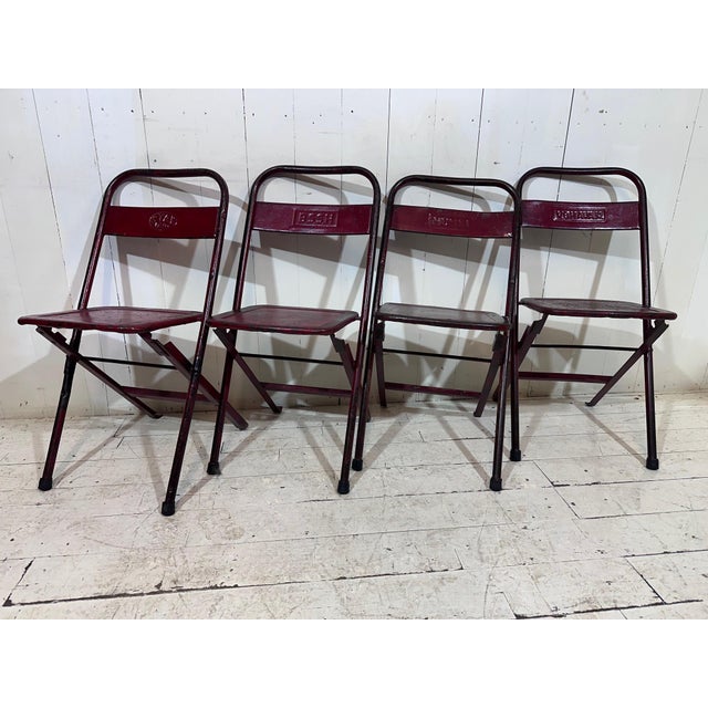 Military Folding Chairs, Europe, 1940s, Set of 4 For Sale - Image 13 of 18