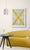 Contemporary Mixed Media With Golden X For Sale - Image 3 of 4