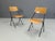 Black Postmodern Plywood Dining Chairs, 1970s, Set of 6 For Sale - Image 8 of 12