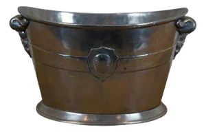 Late 20th Century Arte Italica Pewter Bacchus Dionysus Ice Bucket Wine Champagne Chiller