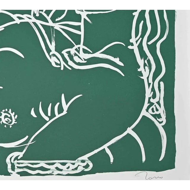 Devils is an original lithograph realized by Tono Zancanaro in 1981. Hand-signed. Artist's Proof. This piece is attributed...