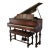 1930s George Steck Baby Grand Piano -- Petite Size With Inlaid Cabinet For Sale