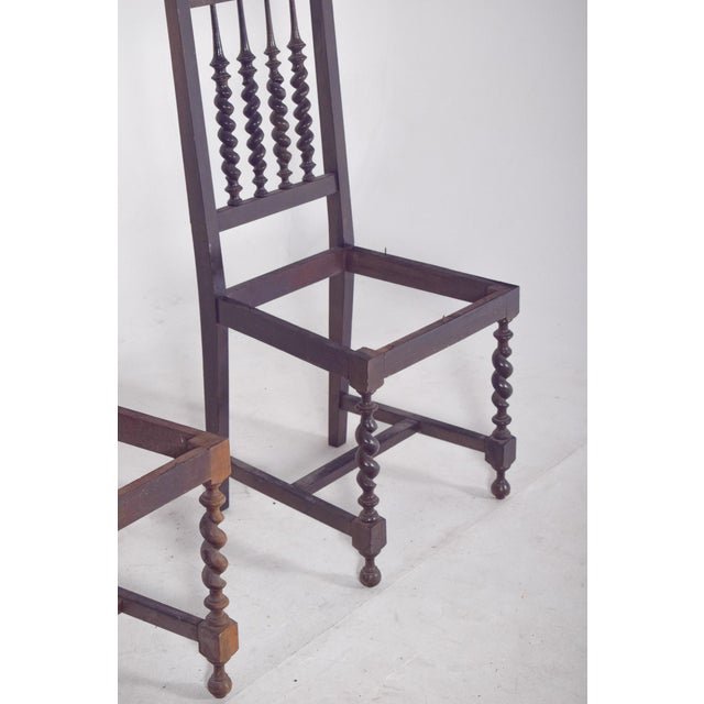 Turned Dining Chairs, 19th Century, Set of 2 For Sale - Image 11 of 12
