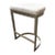 Uttermost Ivanna Counter Stool, White/Silver For Sale