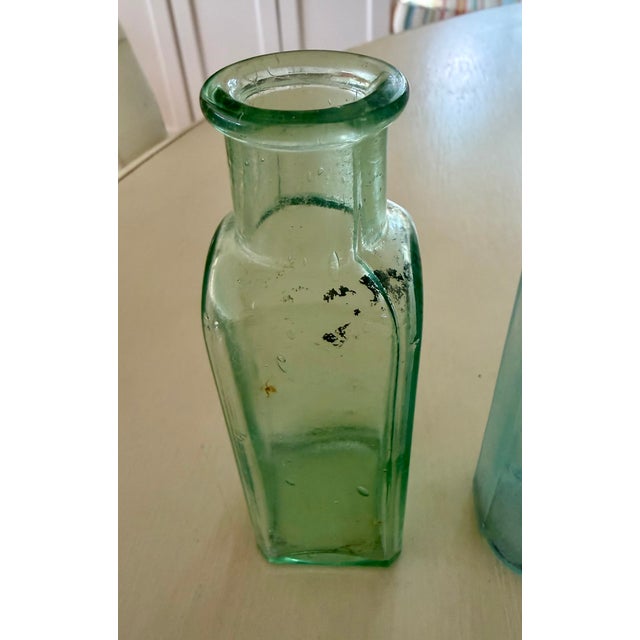 Art Nouveau Antique Apothecary Bottles, Set of 5 For Sale - Image 3 of 16